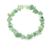 Avanturine bracelet elastic chopped natural stone 19 cm, lucky stone