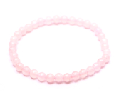 Rosie's bracelet elastic natural stone, ball 4 mm / 15 cm, for children, love stone