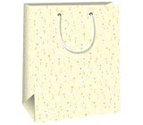 Ditipo Gift paper bag 18 x 10 x 22,7 cm Yellow, white flowers