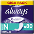 Always Normal Fresh Protection slipper intimate pads without perfume 80 pcs