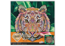 Grafix Orient - Tiger diamond painting on rhinestones set, creative set, recommended age 6+