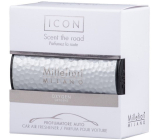 Millefiori Milano Icon Oxygen Silver car fragrance Metal Shades scent for up to 2 months 47 g
