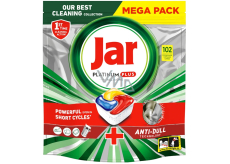 Jar Platinum Plus All in one Lemon Dishwasher Capsules 102 pieces
