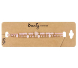 Albi Pink Heart Bracelet, adjustable size, set of 2 pieces