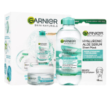 Garnier Hyaluronic Aloe Micellar Water + Daily Face Serum + Revitalizing Sheet Mask, Cosmetic Set for Women