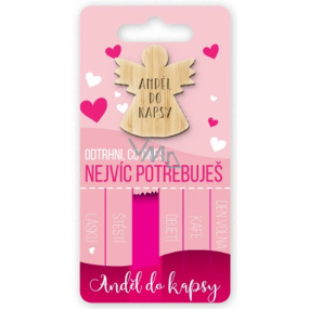 Nekupto Pocket Hug Angel Tear off what you need most today, a hug in your pocket 6 x 12 cm