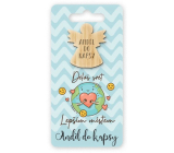 Nekupto Pocket Hug Angel You Make the World a Better Place, Pocket Hug 6 x 12 cm