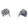 Charm Sterling Silver 925 Skeleton Hand, Bead for Halloween Bracelet
