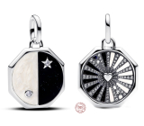 Charm Sterlingové stříbro 925 Jin and Jang, přívěsek na náramek symbol