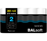 Balsoft toaletní papír 2 vrstvý 19 m 30 kusů