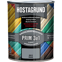 Hostagrund Prim 3v1 S2177 base and top coat for metal, 0912 aluminum, 600 ml
