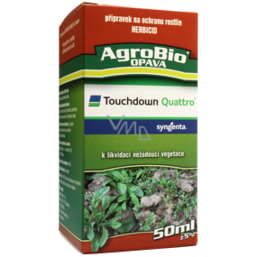 AgroBio Touchdown Quattro herbicide to eliminate undesirable vegetation 50 ml