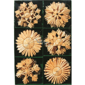 Straw ornaments in a box of 36 pieces