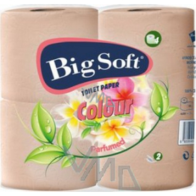 Big Soft Color Scented Toilet Paper Light Orange 2 ply 4 x 200 snippets