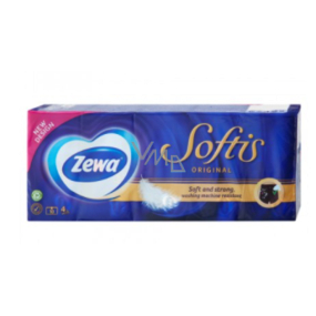Zewa Softis Original paper handkerchiefs 4-layer 10 x 10 pieces