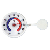 Schneider Window Thermometer Round, Plastic, Self-adhesive, 73 mm Bimetallic BIM