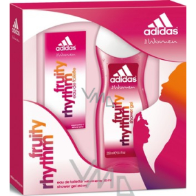 Adidas Fruity Rhythm eau de toilette 30 ml + shower gel 250 ml, gift set for women
