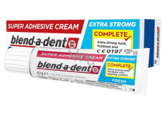 Blend-a-dent Extra Stark Fresh fixative cream for dentures, denture teeth 47 g