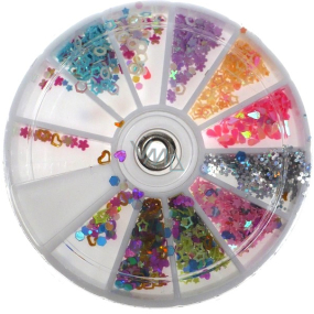 Professional Nail decorations rhinestones color mix 12 colors BH 0096 approx. 1200 pieces