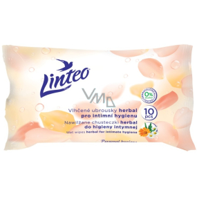 Linteo Herbal wet wipes for intimate hygiene 10 pieces