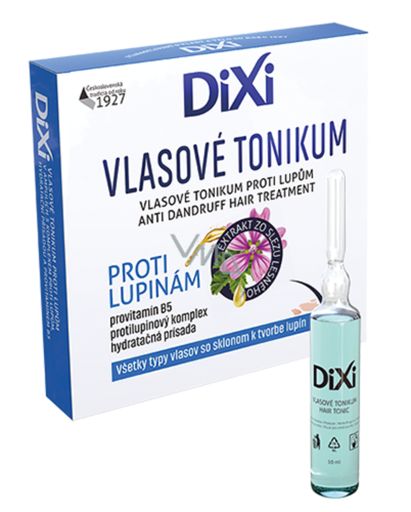 Dixi Anti-dandruff hair tonic 6 ampoules of 10 ml - VMD parfumerie -  drogerie