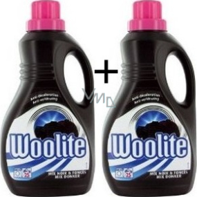 Woolite Extra Dark Protection detergent dark and black clothing 2 x 1.5 l