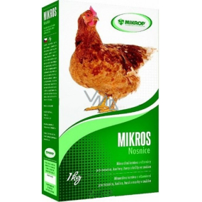 Mikros Laying hens supplementary mineral feed with vitamins for laying hens, ducks, geese and turkeys in laying 1 kg