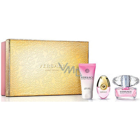 Versace Bright Crystal eau de toilette 50 ml + eau de toilette 10 ml + body lotion 50 ml, gift set