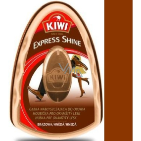Kiwi Express Shine Brown sponge for shoes 6 ml
