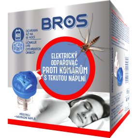 Bros Electric mosquito vaporizer + liquid refill for 60 nights