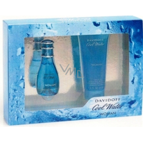 Davidoff Cool Water Woman eau de toilette 30 ml + shower gel 75 ml, gift set