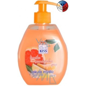 Mika Kiss Classic Lime, mandarin and grapefruit liquid soap with pump 500 ml