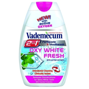 Vademecum Oxy White Fresh 2 in 1 toothpaste and mouthwash in one 75 ml
