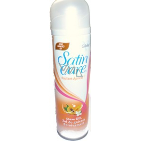 Gillette Satin Care Apricot shaving gel for women 200 ml