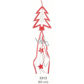 Sapling wooden red - white for hanging 60 cm