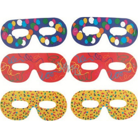 Spectacle masks color print 6 pieces