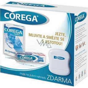 Corega Tabs Bio Formula 30 pieces + Corega fixation cream extra strong 40 g, cosmetic set