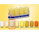 Lima Candle smooth ivory cylinder 40 x 70 mm 4 pieces