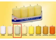 Lima Candle smooth ivory cylinder 40 x 70 mm 4 pieces