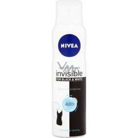 Nivea Invisible Black & White Pure antiperspirant deodorant spray for women 150 ml