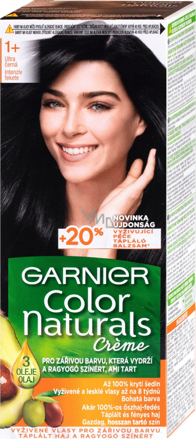 Garnier Color Naturals hair color 1+ ultra black - VMD parfumerie - drogerie