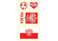 Arch Tattoo decals for face and body Poland flag 1 motif
