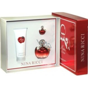 Nina Ricci L Elixir perfumed water for women 80 ml + body lotion 100 ml + perfumed water for women 4 ml, gift set