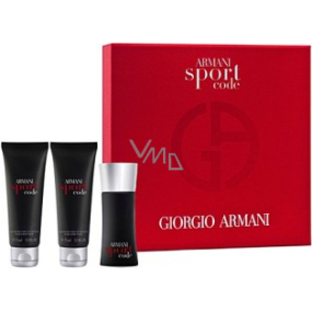 Giorgio Armani Code Sport Men eau de toilette 50 ml + 2 x shower gel 75 ml, gift set