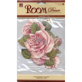 Room decoration self-adhesive Rose 18 pieces