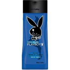 Playboy Malibu Cool Blue 2 in 1 shower gel and shampoo for men 250 ml