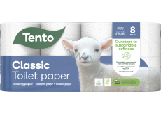 This Classic Toilet Paper 150 shreds 3 ply 8 pieces