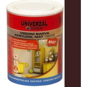 Colorlak Akrylcol Mat V2045 water-based matt top coat Rosewood 0.6 l