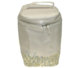 Etue Fabric with ornament, beige 15 x 20 x 13 cm