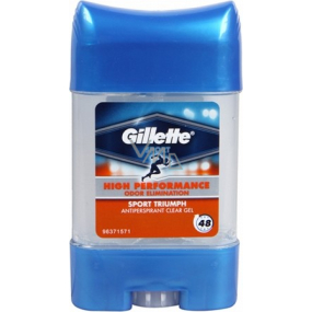 Gillette High Performance Odor Elimination Clear antiperspirant deodorant stick gel for men 70 ml